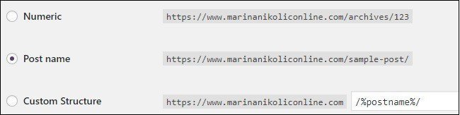 wordpress-podešavanja-permalinkovi wordpress-podešavanja-permalinkovi