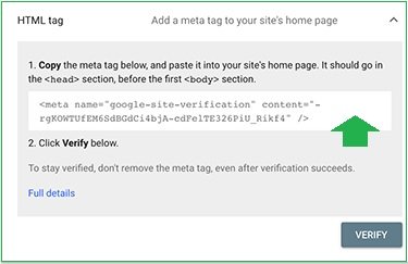 kopiranje html koda-google-search-console kopiranje html koda-google-search-console